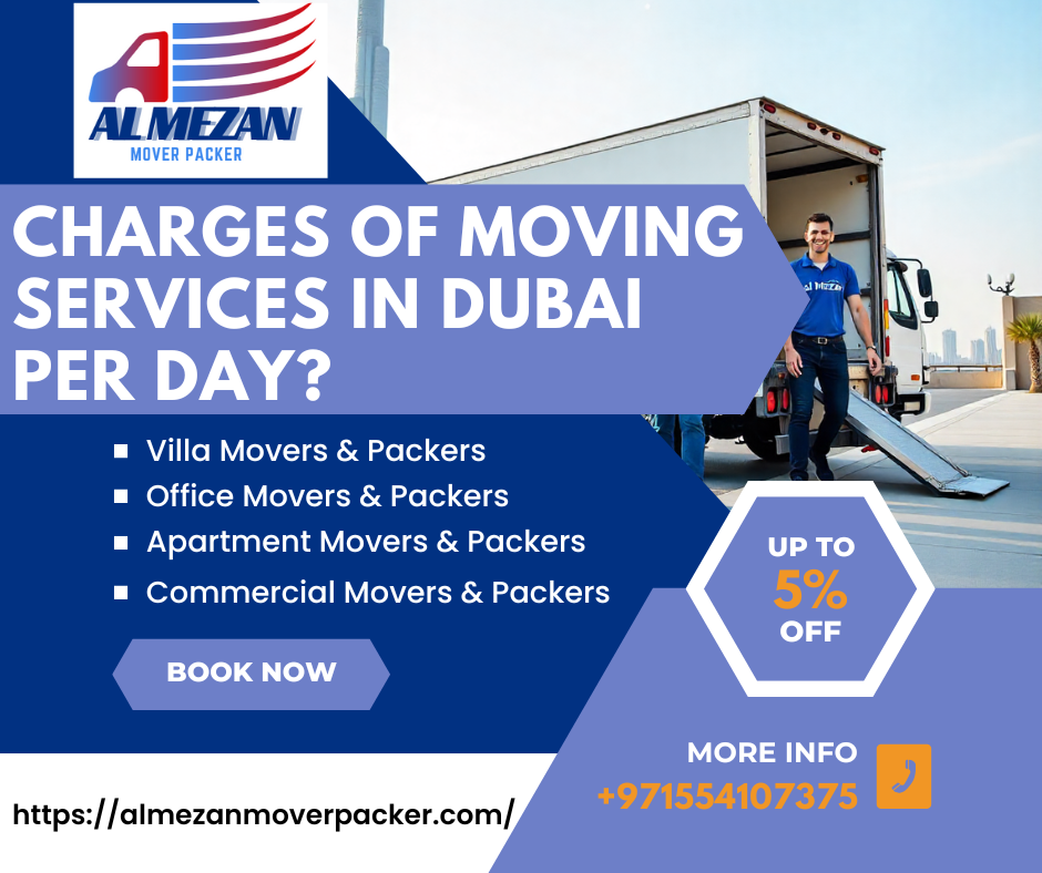 Read more about the article Charges of moving services in dubai per day? Al Mezan’s Transparent 2024 Pricing Guide